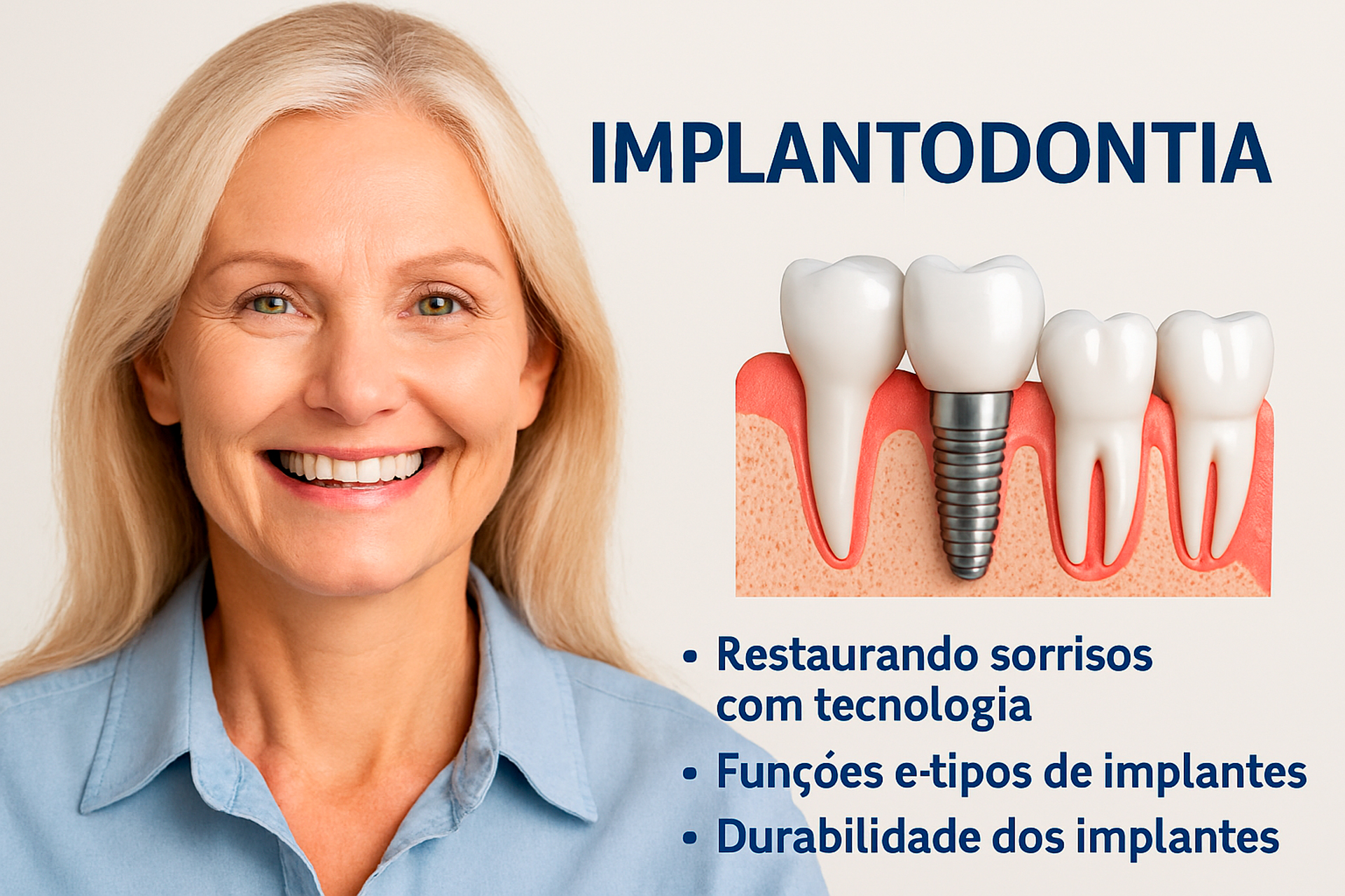 Imagem ilustrativa de implantodontia